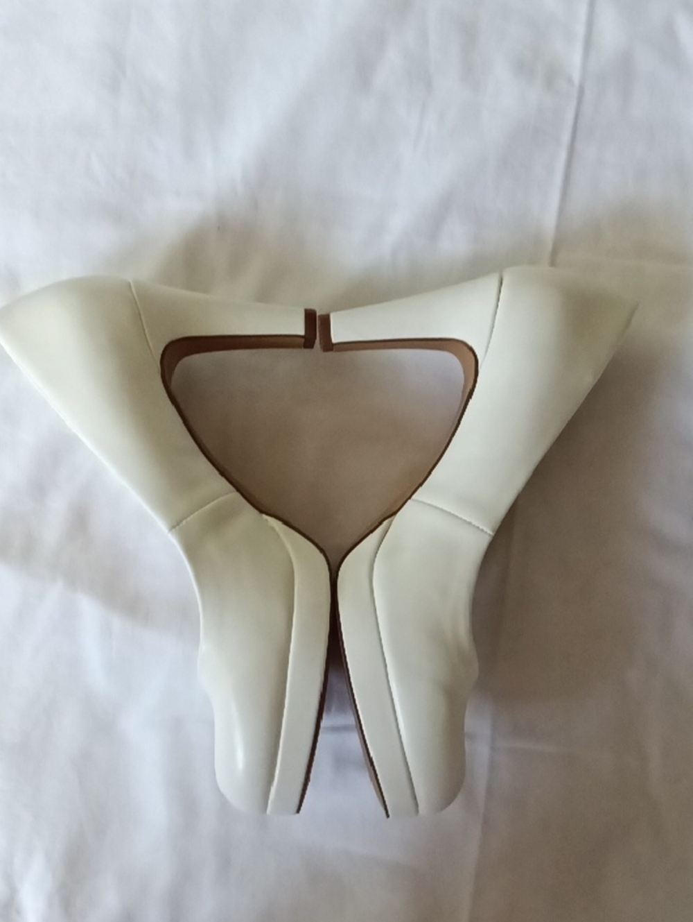 Elegant White Women's Heels by Zankies - Picture 3 of 3